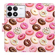iSaprio Flip Case Donuts Pattern 03 for Poco F6 Pro - Phone Cover