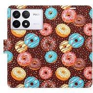 iSaprio Flip Case Donuts Pattern for Poco F6 Pro - Phone Cover