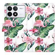 iSaprio Flip Case Flamingos Pattern for Poco F6 Pro - Phone Cover