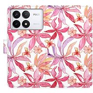 iSaprio Flip Case Flower Pattern 10 for Poco F6 Pro - Phone Cover