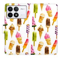 iSaprio Flip Case Ice Cream Pattern for Poco F6 Pro - Phone Cover