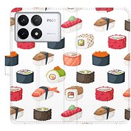 iSaprio Flip Case Sushi Pattern 02 for Poco F6 Pro - Phone Cover