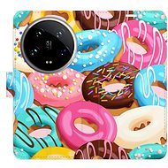 iSaprio Flip Case Donuts Pattern 02 for Xiaomi 14 Ultra - Phone Cover
