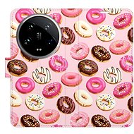 iSaprio Flip Case Donuts Pattern 03 for Xiaomi 14 Ultra - Phone Cover