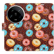 iSaprio Flip Case Donuts Pattern for Xiaomi 14 Ultra - Phone Cover