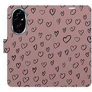 iSaprio Flip case Heart Dark 02 for Honor 200 - Phone Case