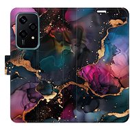 iSaprio Flip Case Dark Marble for Honor 200 Lite - Phone Case