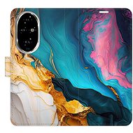 iSaprio Flip Case Colourful Marble for Honor 200 Pro - Phone Case
