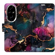 iSaprio Flip Case Dark Marble for Honor 200 Pro - Phone Case