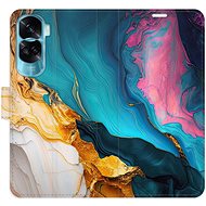 iSaprio Flip case Colourful Marble for Honor 90 Lite 5G - Phone Case
