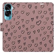 iSaprio Flip case Heart Dark 02 for Honor 90 Lite 5G - Phone Case