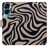 iSaprio Flip Case Zebra Black 02 for Honor 90 Lite 5G - Phone Case
