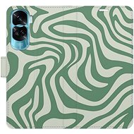 iSaprio Flip Case Zebra Green 02 for Honor 90 Lite 5G - Phone Case
