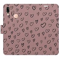 iSaprio Flip case Heart Dark 02 for Huawei P20 Lite - Phone Case