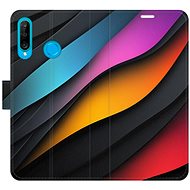 iSaprio Flip case Color Waves for Huawei P30 Lite - Phone Case