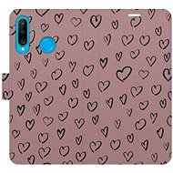 iSaprio Flip case Heart Dark 02 for Huawei P30 Lite - Phone Case