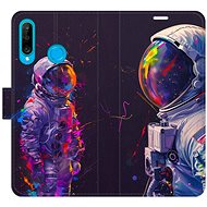 iSaprio Flip Case Neon Astronaut 02 for Huawei P30 Lite - Phone Case