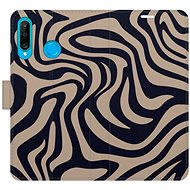 iSaprio Flip case Zebra Black 02 for Huawei P30 Lite - Phone Case