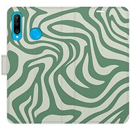 iSaprio Flip case Zebra Green 02 for Huawei P30 Lite - Phone Case