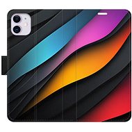 iSaprio Flip Case Color Waves for iPhone 11 - Phone Case