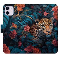 iSaprio Flip Case Flower Jaguar 02 for iPhone 11 - Phone Case