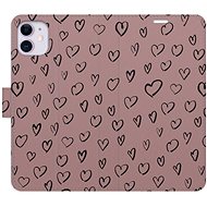 iSaprio Flip case Heart Dark 02 for iPhone 11 - Phone Case