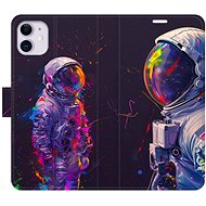 iSaprio Flip Case Neon Astronaut 02 for iPhone 11 - Phone Case