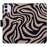 iSaprio Flip Case Zebra Black 02 for iPhone 11 - Phone Case