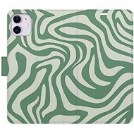 iSaprio Flip Case Zebra Green 02 for iPhone 11 - Phone Case
