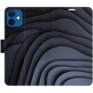 iSaprio Flip case Dark Waves for iPhone 12 mini - Phone Case