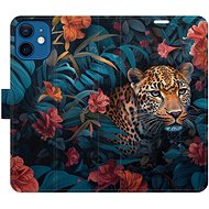 iSaprio Flip Case Flower Jaguar 02 for iPhone 12 mini - Phone Case