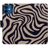 iSaprio Flip Case Zebra Black 02 for iPhone 12 mini - Phone Case