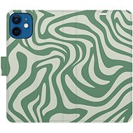 iSaprio Flip Case Zebra Green 02 for iPhone 12 mini - Phone Case