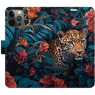 iSaprio Flip Case Flower Jaguar 02 for iPhone 12/12 Pro - Phone Case