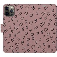 iSaprio Flip case Heart Dark 02 for iPhone 12/12 Pro - Phone Case
