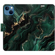 iSaprio Flip Case Emerald 02 for iPhone 13 - Phone Case