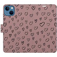 iSaprio Flip case Heart Dark 02 for iPhone 13 - Phone Case