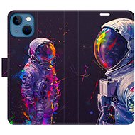 iSaprio Flip Case Neon Astronaut 02 for iPhone 13 - Phone Case
