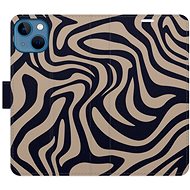 iSaprio Flip Case Zebra Black 02 for iPhone 13 - Phone Case