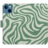 iSaprio Flip Case Zebra Green 02 for iPhone 13 - Phone Case