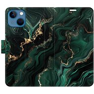 iSaprio Flip Case Emerald 02 for iPhone 13 mini - Phone Case
