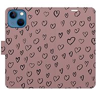 iSaprio Flip case Heart Dark 02 for iPhone 13 mini - Phone Case