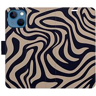 iSaprio Flip Case Zebra Black 02 for iPhone 13 mini - Phone Case