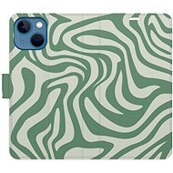 iSaprio Flip Case Zebra Green 02 for iPhone 13 mini - Phone Case