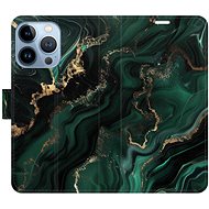 iSaprio Flip Case Emerald 02 for iPhone 13 Pro - Phone Case