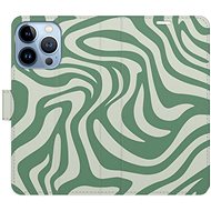 iSaprio Flip Case Zebra Green 02 for iPhone 13 Pro - Phone Case