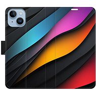 iSaprio Flip Case Color Waves for iPhone 14 - Phone Case