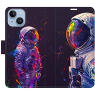 iSaprio Flip Case Neon Astronaut 02 for iPhone 14 - Phone Case