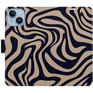 iSaprio Flip Case Zebra Black 02 for iPhone 14 - Phone Case