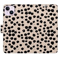 iSaprio Flip Case Dotted 02 for iPhone 14 Plus - Phone Case